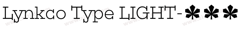 Lynkco Type LIGHT字体转换